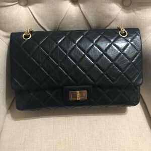 🔴SOLD🔴Chanel Aged Calfskin Quilted 50th Anniversary 2.55 Reissue 227 Black